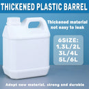 Plastic Square Bucket Storage Container Flat Square Pots 6 Sizes for Home Garden - 2L