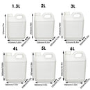 Plastic Square Bucket Storage Container Flat Square Pots 6 Sizes for Home Garden - 4L