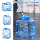 Outdoor Water Bucket Household Storage Car Water Tank Drinking Water Storage - 15L