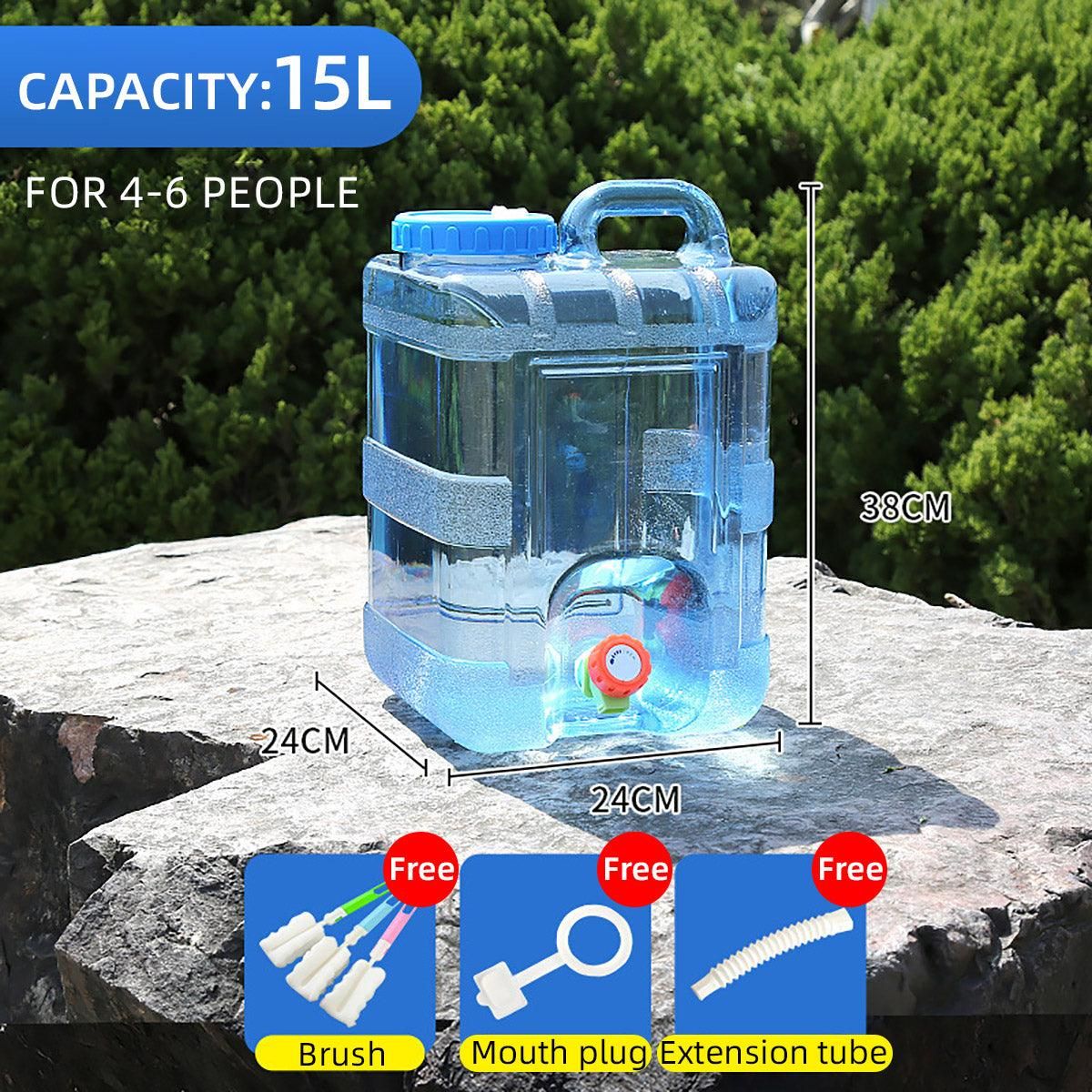 Outdoor Water Bucket Household Storage Car Water Tank Drinking Water Storage - 15L