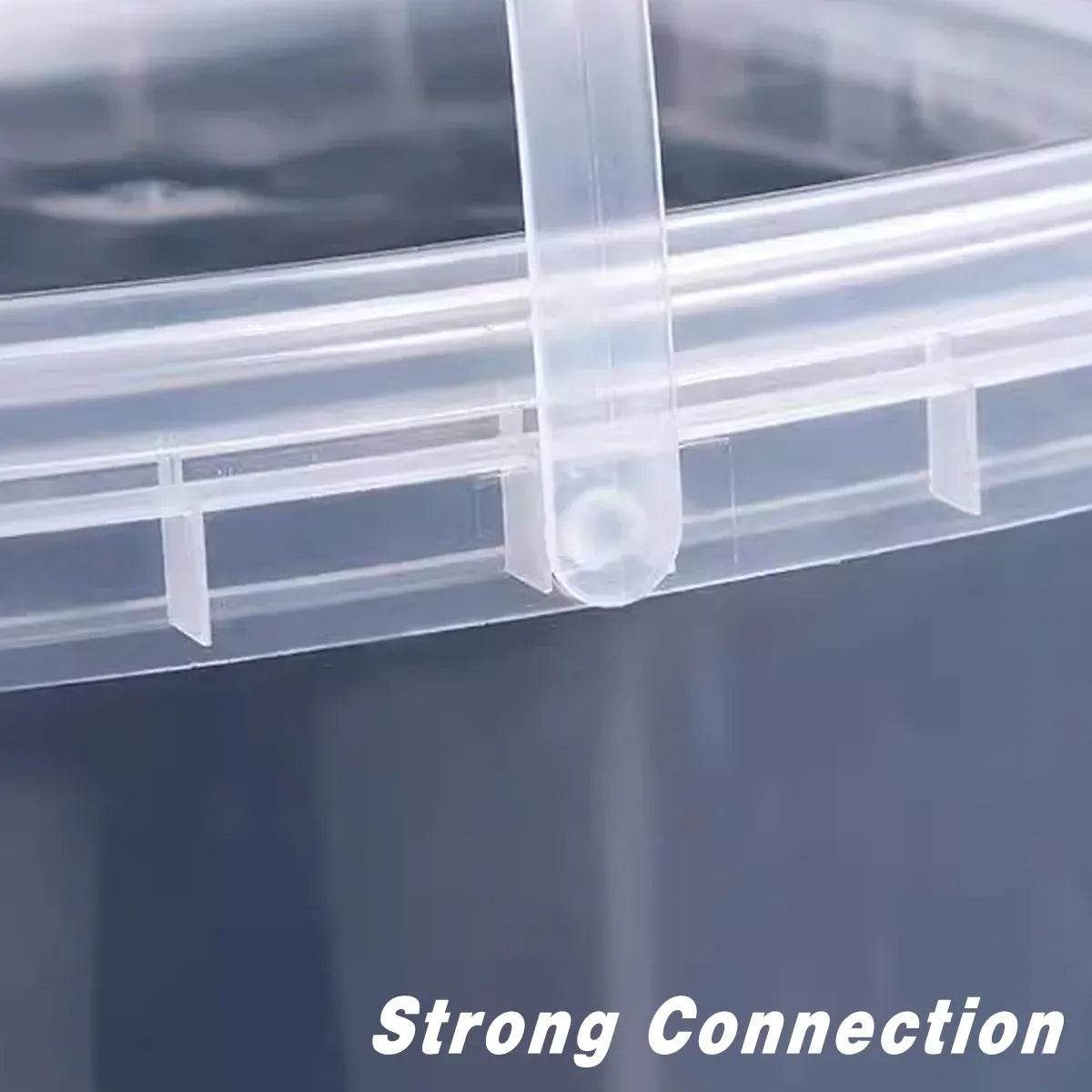 20pcs Plastic Round Bucket with Lid Transparent Portable Storage Gift Container - Round 1000ml