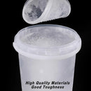 20pcs Plastic Round Bucket with Lid Transparent Portable Storage Gift Container - Round 1000ml