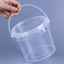 20pcs Plastic Round Bucket with Lid Transparent Portable Storage Gift Container - Round 1000ml