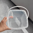 20pcs Plastic Round Bucket with Lid Transparent Portable Storage Gift Container - Round 1000ml