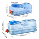 Outdoor Square Water Storage Bucket With Tap For Travel Camping Drinking Use - 5.5L