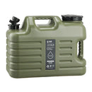 Outdoor Camping Water Storage Bucket with Faucet Portable Square Drinking Tank - 18L