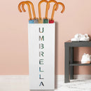 Umbrella Bucket Storage Cylinder Square Storing Umbrellas Home Office Organizer - Black