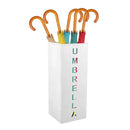 Umbrella Bucket Storage Cylinder Square Storing Umbrellas Home Office Organizer - Black
