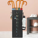 Umbrella Bucket Storage Cylinder Square Storing Umbrellas Home Office Organizer - Black