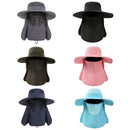 2PCS Outdoor Fisherman Hat Men Women Sun Protection Fishing Cap Bucket Hat - Pink