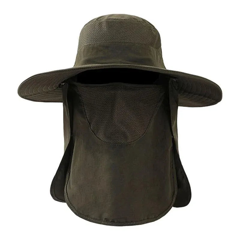 2PCS Outdoor Fisherman Hat Men Women Sun Protection Fishing Cap Bucket Hat - Pink