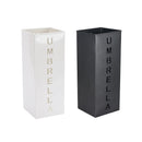 Umbrella Bucket Storage Cylinder Square Storing Umbrellas Home Office Organizer - White
