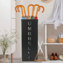 Umbrella Bucket Storage Cylinder Square Storing Umbrellas Home Office Organizer - White