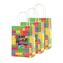 30PCS Fashion Ball Kraft Paper Gift Bag Festivals gift tote bag Party Favor Bag - Building-Blocks-30pcs