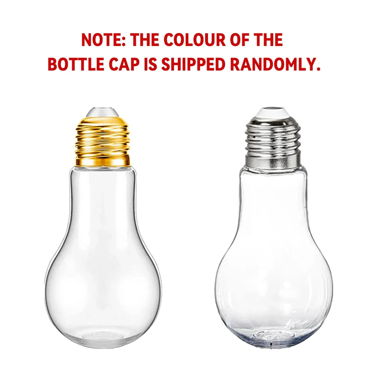 50PCS 100ML Transparent Bulb Bottle Plastic Candy Jar Storage Container Reusable