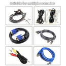 1000M Coiled Tie Wire Elliptical Binding Wire Garden Plant Cable Roll for Home - Black