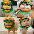 Cute Pet Hamburger Headgear Headdress for Dogs Cats Fun Costume Pet Accessory - Medium