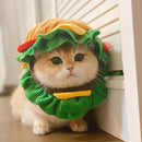 Cute Pet Hamburger Headgear Headdress for Dogs Cats Fun Costume Pet Accessory - Medium