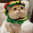 Cute Pet Hamburger Headgear Headdress for Dogs Cats Fun Costume Pet Accessory - Medium