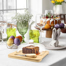 Butter Dish Glass Lid Cheese Cake Dessert Box Storage Container Kitchen Table