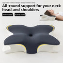 Memory Foam Butterfly Pillow Neck Support Slow Rebound Cervical Pillow - Dark Grey
