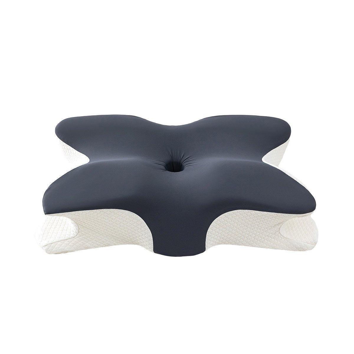 Memory Foam Butterfly Pillow Neck Support Slow Rebound Cervical Pillow - Dark Grey