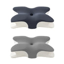 Memory Foam Butterfly Pillow Neck Support Slow Rebound Cervical Pillow - Light Grey