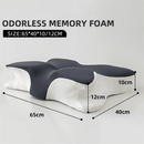 Memory Foam Butterfly Pillow Neck Support Slow Rebound Cervical Pillow - Light Grey