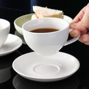 6PCS Ceramic Coffee Cup and Saucer Set Apricot Tea Cup with Ear Hotel Coffee Cup - 160ml