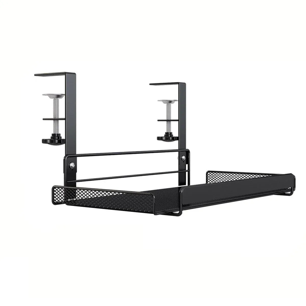 Under Desk Storage Shelf Hidden Drawer Organizer for Office Home Table Space - Black