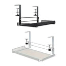 Under Desk Storage Shelf Hidden Drawer Organizer for Office Home Table Space - Black
