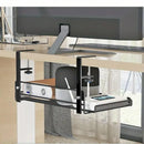 Under Desk Storage Shelf Hidden Drawer Organizer for Office Home Table Space - Black