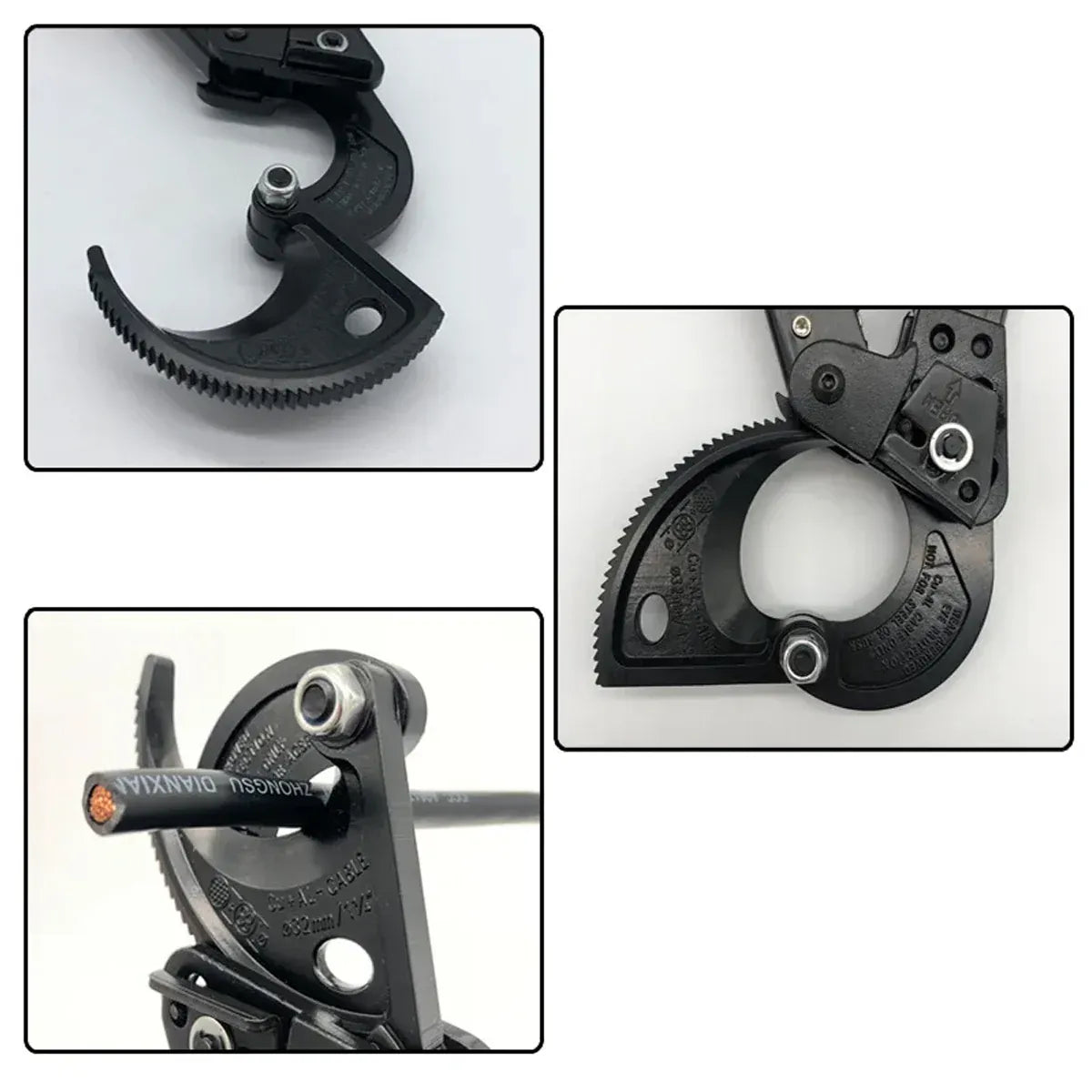 Ratchet Cable Cutter Heavy Duty Wire Scissor Bolt Cutting Tool Electrical Work