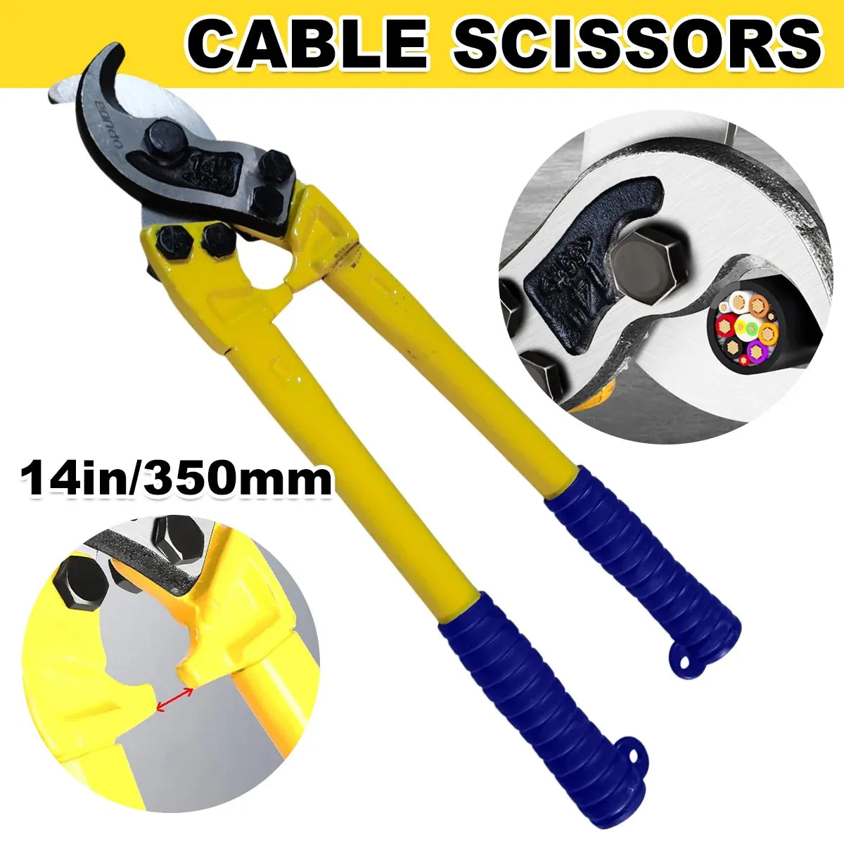 14inch Heavy Duty Cable Cutter Cutting Wire Rope Electrical Cable cutters 350mm