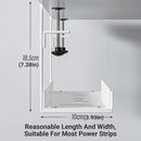 Under Table Cable Management Rack Wire Organizer Power Strip Holder for Home - 40cm