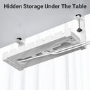 Under Table Cable Management Rack Wire Organizer Power Strip Holder for Home - 40cm