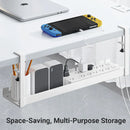 Under Table Cable Management Rack Wire Organizer Power Strip Holder for Home - 50cm
