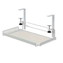 Under Desk Storage Shelf Hidden Drawer Organizer for Office Home Table Space - White