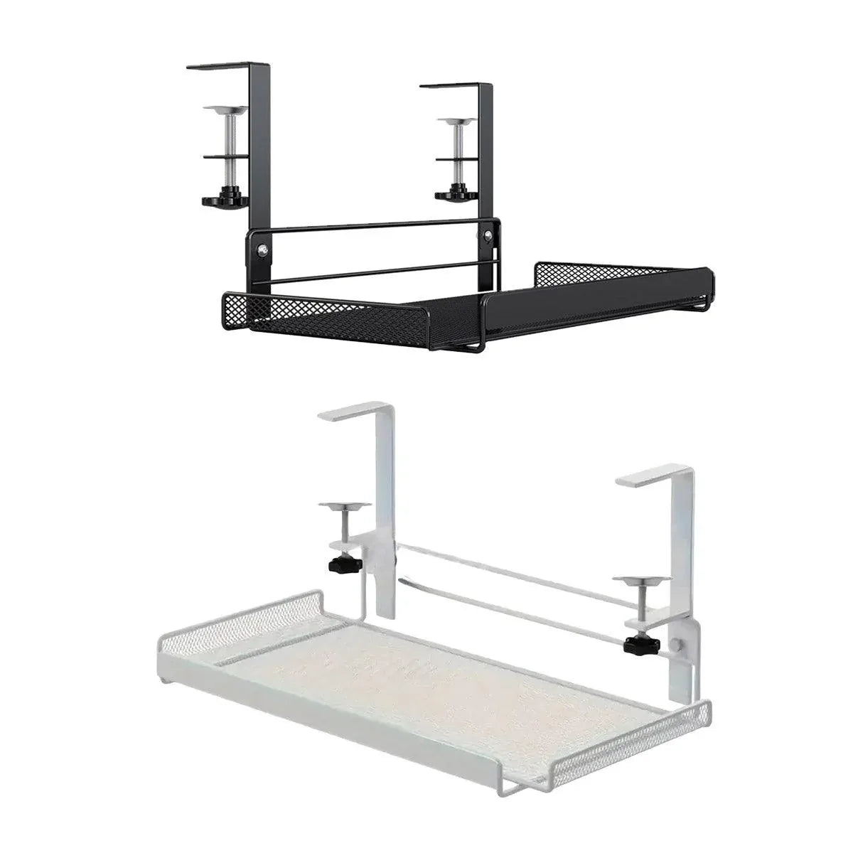 Under Desk Storage Shelf Hidden Drawer Organizer for Office Home Table Space - White