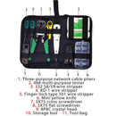 Cat6/5 Lan Network Cable Tool Kit Crimper Rj45 Tester Stripper Punch Down Cutter