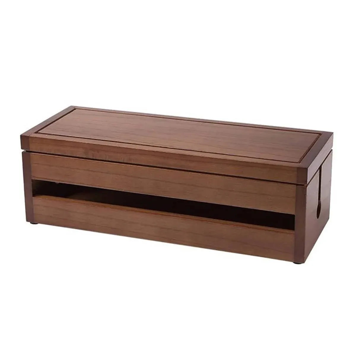 Wooden Riser With Drawer Desktop Storage Shelf Organizer For Office Supplies