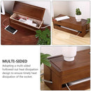 Wooden Riser With Drawer Desktop Storage Shelf Organizer For Office Supplies