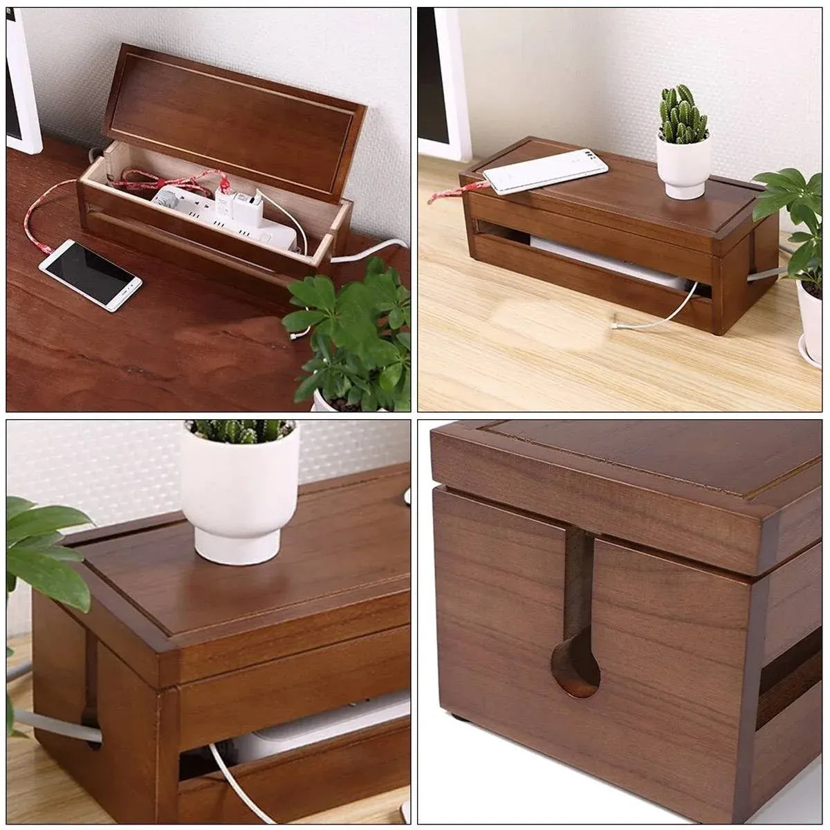 Wooden Riser With Drawer Desktop Storage Shelf Organizer For Office Supplies