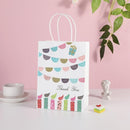 30X Premium Kraft Paper Tote Bag Durable Stylish High Capacity Birthday Gift Handbag - Cake-30pcs