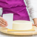 Corrugated Cake Base Cardboard Rectangle Wavy Edge Bakery Pastry Display Tray - Gold