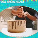 Corrugated Cake Base Cardboard Rectangle Wavy Edge Bakery Pastry Display Tray - Gold