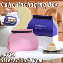 10pcs Pastry Box Mousse Layer Cake Roll Towel Roll Packaging Box Bakery Supplies - Pink