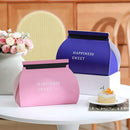 10pcs Pastry Box Mousse Layer Cake Roll Towel Roll Packaging Box Bakery Supplies - Pink