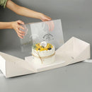 10x Clear Cake Box Set 4 6 8 Inch Durable Versatile Display Packaging Containers - 10pcs-6inch
