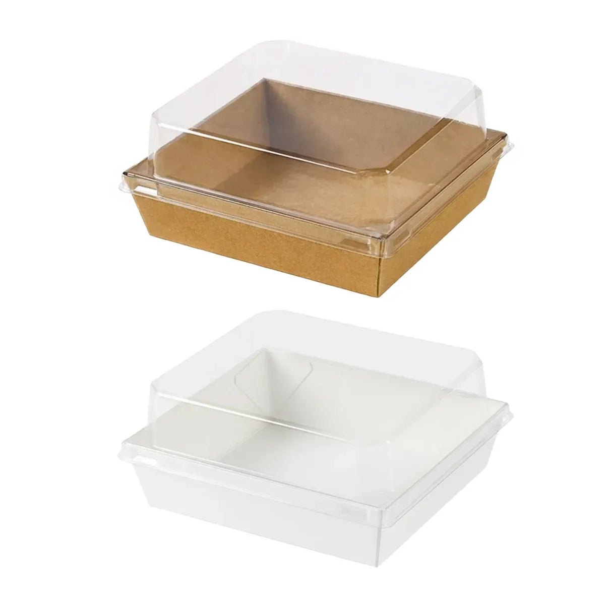 50Pcs Cake Sandwich Takeaway Box Bakery Packaging Outdoor Party Picnic Boxes - Kraft